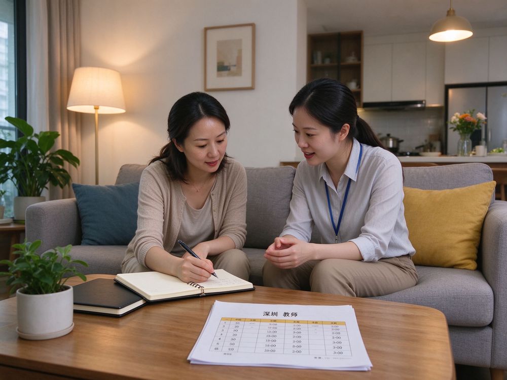 家长与家教老师沟通排课计划