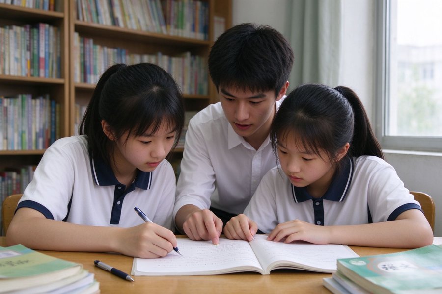 大学生家教辅导初中生
