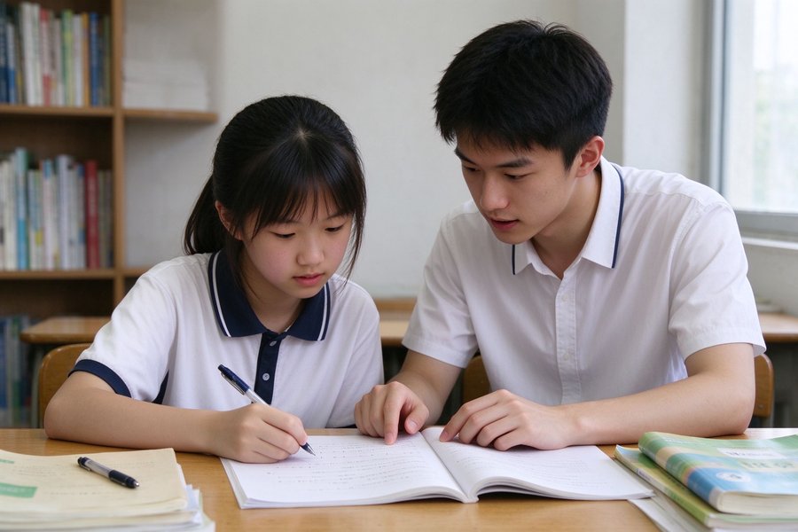 大学生家教辅导初中生