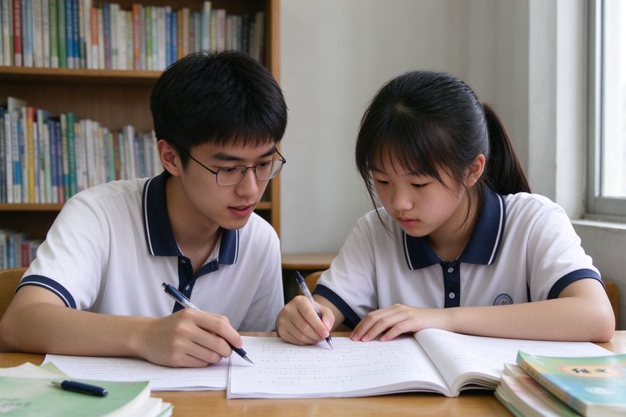 大学生家教辅导初中生