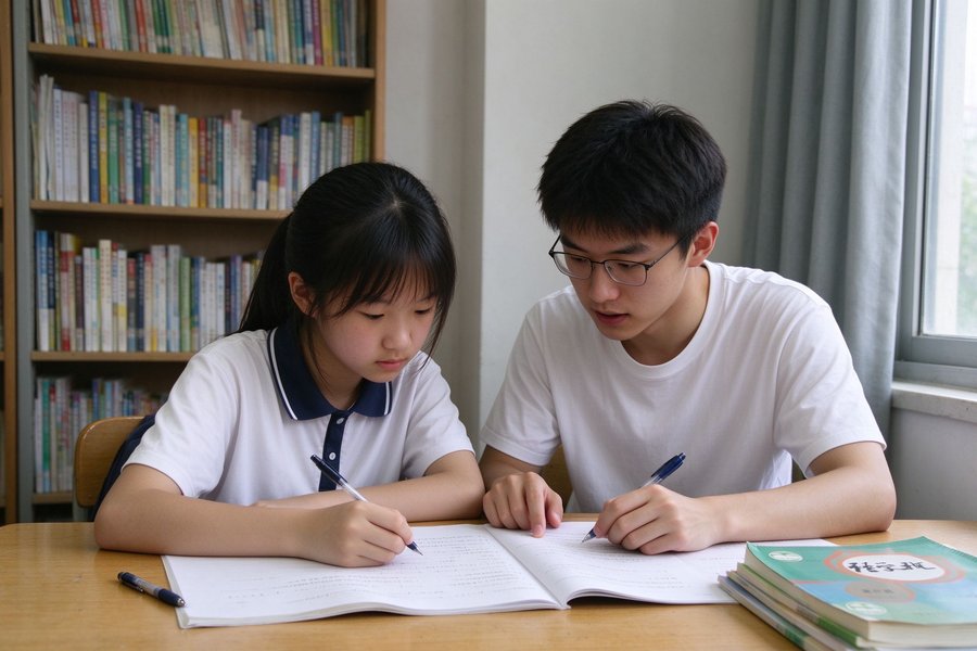 大学生家教辅导初中生